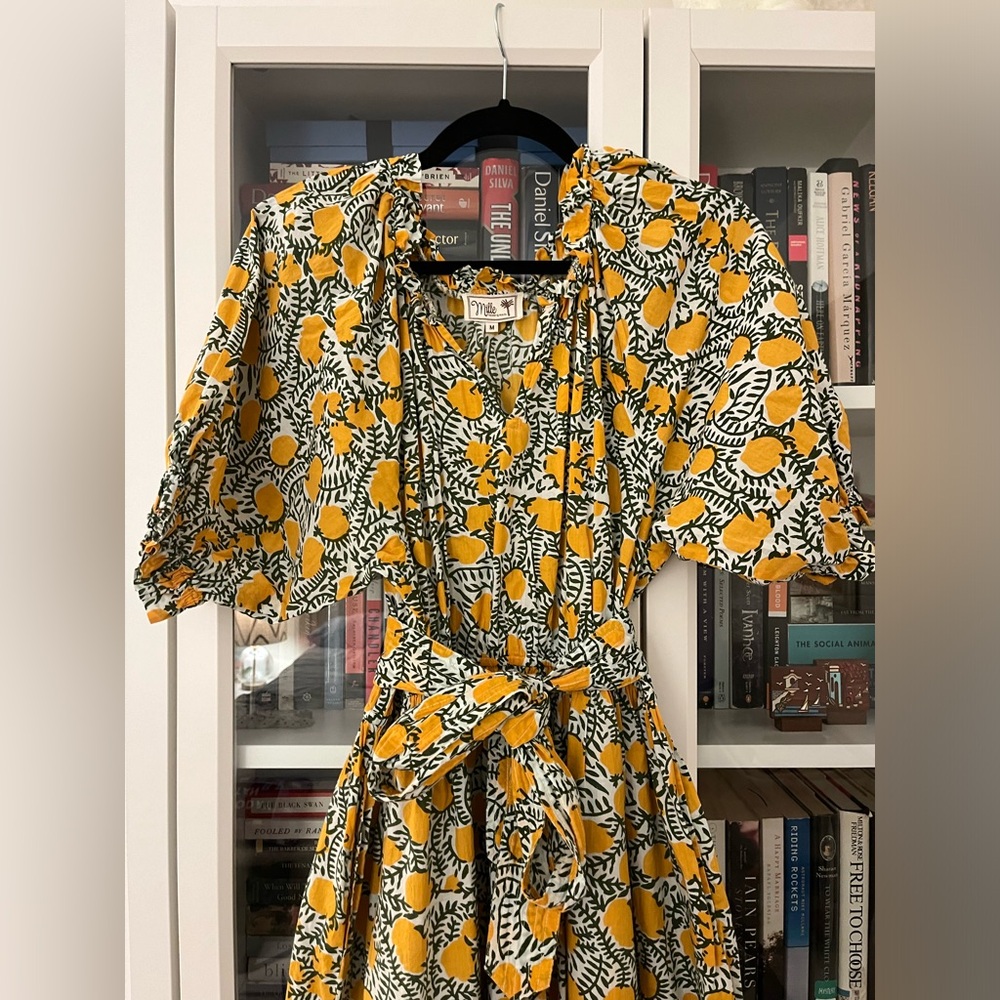 MILLE Zoe Cotton Midi-Dress